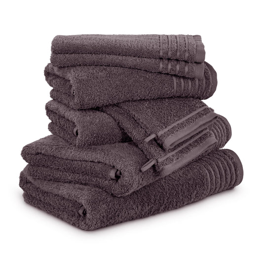 Dvieļu komplekts Möve New Classic 8 daļas, 100% kokvilna, Graphite, 480 g/m²