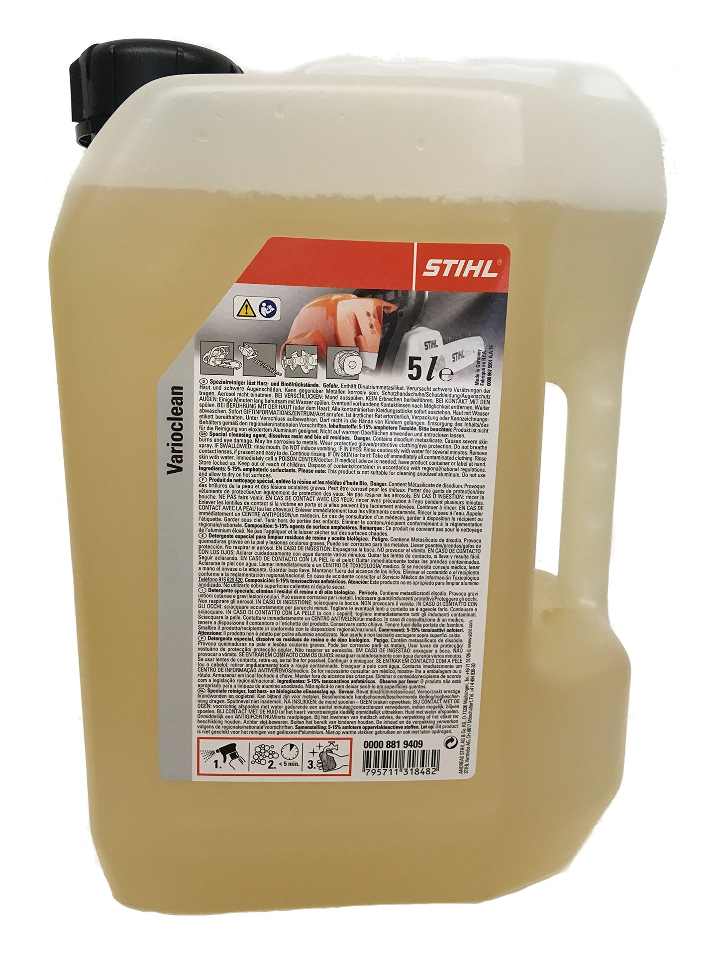 STIHL Varioclean speciālais tīrīšanas līdzeklis 5 litri, kanistrs