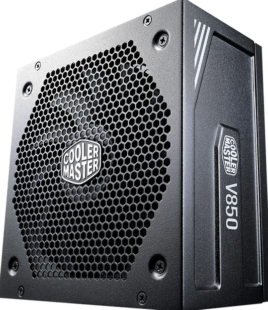 Cooler Master V850 Gold V2 - 850W modular ATX PSU, 80 Plus Gold, 135mm FDB fan, semi-passive mode, black.