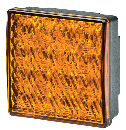 Hella 2BA 357 029-131 Pagrieziena gaisma - Valuefit - LED - 24V - kvadrātveida - uzstādīšana