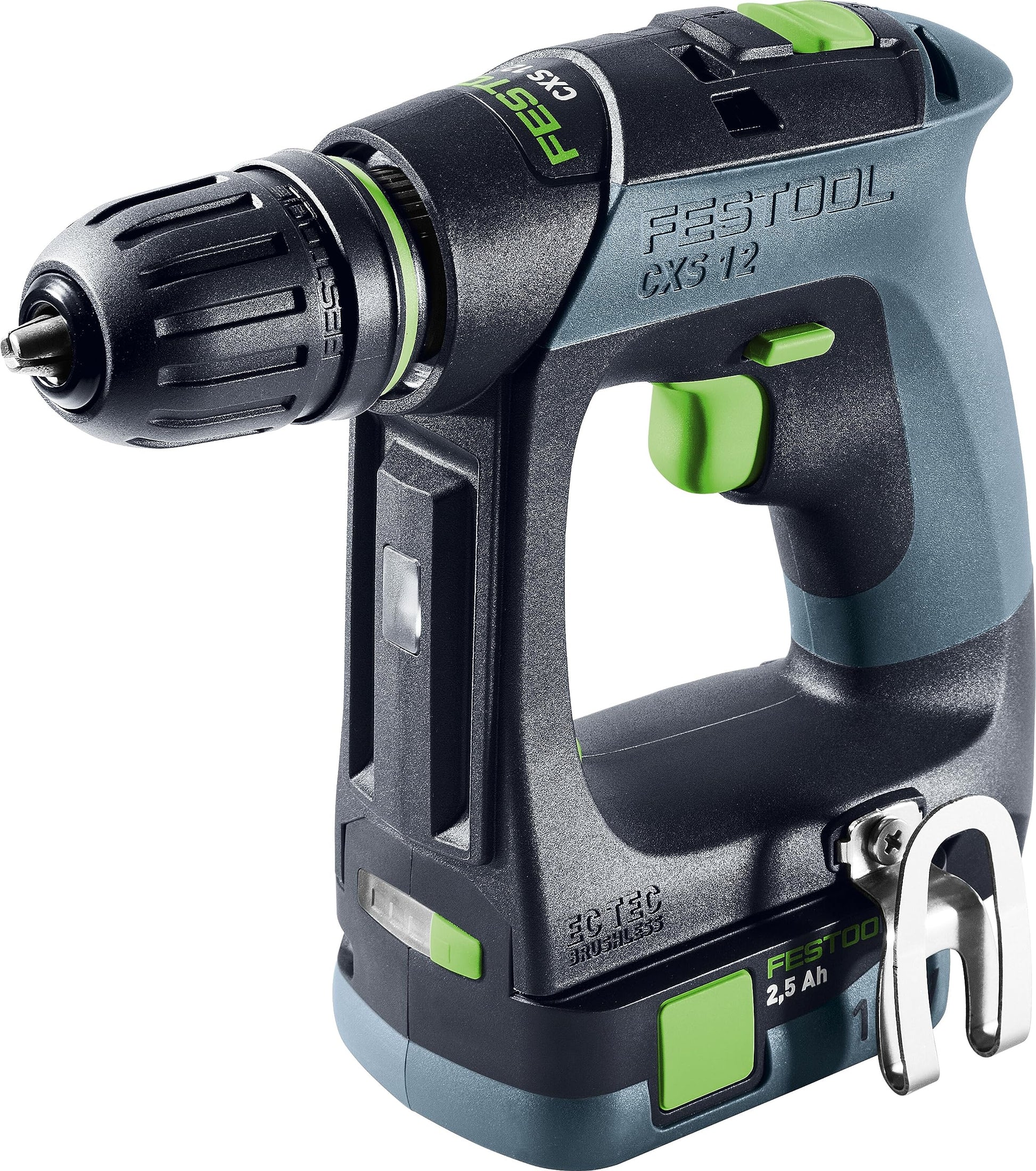 FESTOOL CXS 12 2,5-Plus Cordless Drill - Lightweight, powerful, 12V, ergonomic design, ideal for precision drilling.